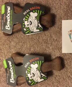 Benebone Wishbone Durable Dog Chew Toy for Aggressive Chewers, Real Bacon, Made in USA, Medium 25 81QldPSTlaL