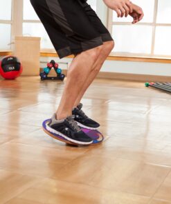 JFIT Balance Board, 15.4” – 360° Rotation, for Balance, Coordination, Posture - Large, Wooden Wobble Boards with 18° Tilting Angle for Workouts - Premium Core Trainer Equipment Kaleidoscope 13 81Qm2ac2gL