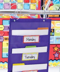 Carson Dellosa Double Pocket Chart Ring Set Pocket Chart Accessory (158015) Silver Metal 7 81QmJYs 9GL