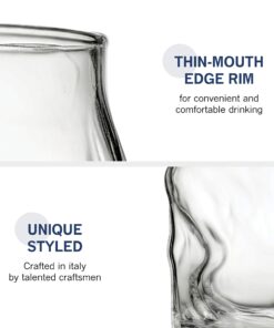 Bormioli Rocco Set Of 4 Sorgente DOF Whiskey Glass 14¼-Ounce Crystal-clear Cocktail Glasses Barware, For Bourbon, Scotch, Water, Juice, Drinking Glasses Set, Made In Italy. 20 81QmbTdZx6L