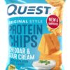 Quest Nutrition Cheddar & Sour Cream Protein Chips, Low Carb, Gluten Free, Potato Free, Baked, Pack of 8 1.7 Ounce (Pack of 8) 21 81QmfGSqXL