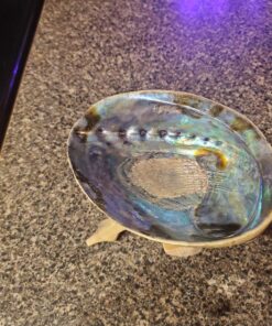 New Age Smudges & Herbs® 5 - 6 inches Premium Natural Abalone Shell &Wooden Stand~ Smudging, Cleansing Home, Meditation, Incense Holder, Home Décor, 100% Natural & Sustainable. 45 81QnwqONI9L 1