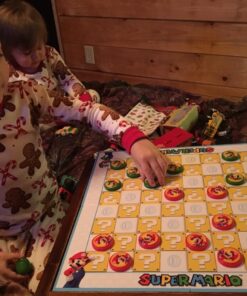 USAOPOLY Super Mario Checkers & Tic-Tac-Toe Collector's Game Set | Featuring Super Mario Bros - Mario & Luigi | Collectible Checkers and TicTacToe Perfect for Mario Fans 11 81Qoqi1LHwL