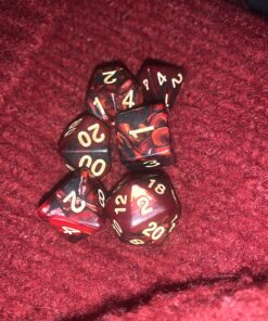 CiaraQ Polyhedral Dice Set (35 Pieces) with Black Pouches, 5 Complete Double-Colors Dice Sets of D4 D6 D8 D10 D% D12 D20 Compatible with Dungeons and Dragons DND RPG MTG Table Games 35pcs 52 81Qr5yako7L