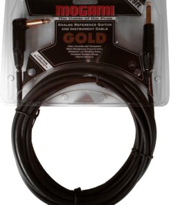 Alternative view of Mogami Gold INSTRUMENT-18R Guitar Instrument Cable, 1/4" TS Male Plugs, Gold Contacts, Right Angle and Straight Connectors, 18 Foot