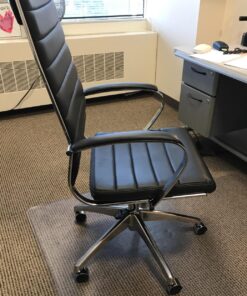 Modway Jive Ribbed High Back Tall Executive Swivel Office Chair With Arms In Black 34 81QtHHr9CaL