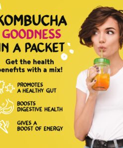 Alternative view of QULA Iced Kombucha Tea Powder, Low Sugar Drink Mix with Prebiotics, Live Probiotics, Real Fruit, Apple Cider Vinegar for Gut Health, Digestion, and Hydration. Citrus, Berry and Passionfruit. 6 Serves. Variety Pack 8g (Pack of 6)