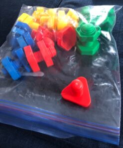 Coogam 32 PCS Jumbo Nuts and Bolts Set Shapes and Colors Matching Toys Occupational Therapy Tools Screw Nut Toy Sorting Building Construction Fine Motor Skills for Kids 23 81QucuJR2dL