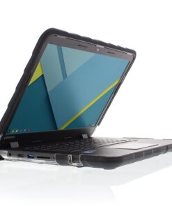 Gumdrop Cases Droptech Chromebook Case for Lenovo Chromebook N42 Rugged Shock Absorbing Cover 80US0003US, Black Black / Smoke 8 81QusXE3BxL
