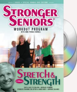 Stronger Seniors® Stretch and Strength Chair Exercise Program- Stretching, Aerobics, Strength Training, and Balance. Improve flexibility, muscle and bone strength, circulation, heart health, and stability. Developed by Anne Pringle Burnell