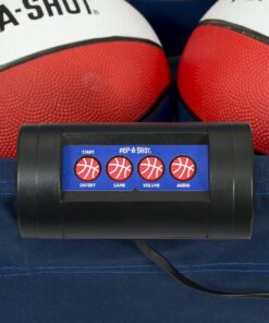 Pop-A-Shot - Home Dual Shot | Arcade Basketball Fun at Home | Infrared Sensor Scoring | 16 Game Modes | 7 Balls | Foldable Storage | for All Players Blue and White 32 81Qw sMekwL