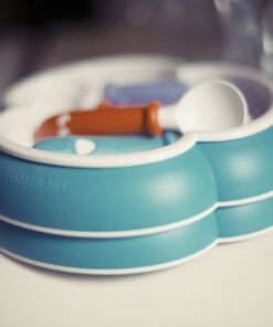 BABYBJORN Baby Plate, Spoon and Fork - Orange/Turquoise, 2-Pack 1 25 81Qx7EDhaTL