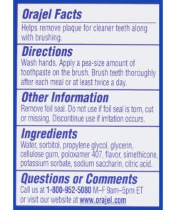 Orajel Kids Paw Patrol Fluoride-Free Training Toothpaste, Natural Fruity Fun Flavor, #1 Pediatrician Recommended , 1.5oz Tube 24 81QxPMZAzL