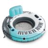 INTEX 56825EP River Run 1 Inflatable Floating Lounge: Comfortable Backrest – Built-in Cup Holders – Durable Grab Handles – All Around Grab Rope – 220lb Weight Capacity – Color May Vary Red Inflatable Sport Tube 3 81Qy2cW3 1L