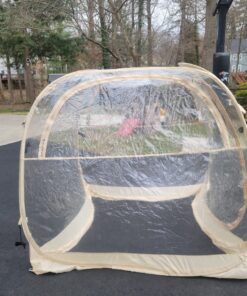 EighteenTek Holiday Decoration Sports Tent with Sealed Floor - Instant Tent Shelter - Outdoor Bubble Tent 1-6 Person - Rain Tent Camping Sun Shelter Pop Up - Clear, Patent Protected Design 72"x72"x65"h 59 81Qz2T4PD6L 1