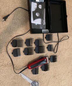 Andis 75360 Adjustable Blade Clipper Easy Cut 20-Piece Haircutting Kit, Red/Black 21 81QzzaqENYL