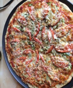 G&S Metal Products Company Nonstick ProBake Non-Stick Pizza Baking Pan, 16 inches, Charcoal 30 81R QpdC 6L