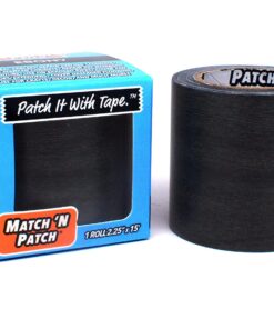 MATCH 'N PATCH Realistic Wood Grain Repair Tape, Ebony (Grey-Black Wood), 2.25 inch x 15 feet, Adhesive Repair Patch for Furniture, Floors, Cabinets, Windows, Doors, RV, Home Decor, DIY 8 81R RF5GVL