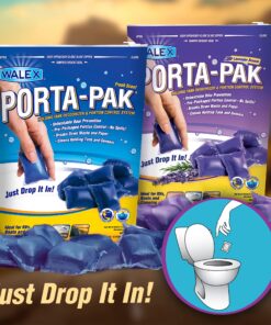 Porta-Pak Holding Tank Deodorizer Drop-Ins by Walex, Controls Unpleasant Odors Even at Extreme Temperatures, Commercial Strength, Fresh Fragrance, Made In The USA, 10 Treatments 10 Count (Pack of 1) 21 81R0KMAvBS