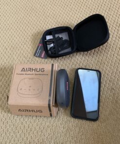 AIRHUG Bluetooth Speakerphone,Conference Speaker with Microphone,6 metes HD Voice Pick Up,Advanced Noise Reduction Algorithm,USB-C Plug & Play,Compatible with Zoom,MS Team,Skype 49 81R0pVD7YZL