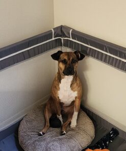 Tmsene Baby Playpen, Playard for Babies and Toddlers, Sturdy Safety Baby Fence with Breathable Mesh and Zipper Gates, Indoor & Outdoor Play Pens for Kids Activity Center (Grey) Grey 32 81R1ZavolL