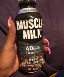 Muscle Milk Pro Advanced Nutrition Protein Shake, Knockout Chocolate, 14 Fl Oz Bottle, 12 Pack, 40g Protein, 1g Sugar, 16 Vitamins & Minerals, 6g Fiber, Workout Recovery, Packaging May Vary 18 81R26y4fjQL