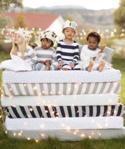 Burt's Bees Baby - Fitted Crib Sheet, Boys & Unisex 100% Organic Cotton Crib Sheet For Standard Crib and Toddler Mattresses (Heather Grey Thin Stripes) Heather Grey Stripes 22 81R2AdgQzL 1