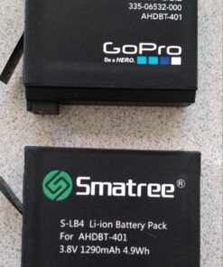 Smatree 1290mAh Replacement Battery Compatible for GoPro Hero4 (Pack of 2) Bundle with 3-Channel Charger and USB Cord 25 81R2Fn5ZBUL