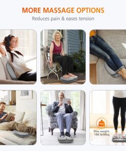 Snailax Vibration Foot Massager with Heat,Remote Control,Adjustable Vibration Speed Electric Massager Machine for Circulation,Plantar Fasciitis, Pain Relief Grey 21 81R3hrnOZ7L