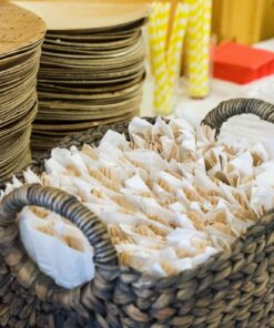 CaterEco Round Palm Leaf Plates set (Pack of 25) | Dinner Plates| Ecofriendly Disposable Dinnerware | Heavy Duty Biodegradable Party Utensils for Wedding, Camping & More 10" (25 Pc) 15 81R4IuC7hL