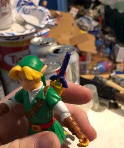 World of Nintendo The Legend of Zelda: Ocarina of Time Link Action Figure 4 Inches 10 81R4J9adGsL