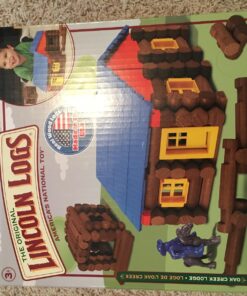 LINCOLN LOGS – Oak Creek Lodge – 137 Pieces - Real Wood Logs-Ages 3+ - Best Retro Building Gift Set for Boys/Girls – Creative Construction Engineering – Top Blocks Game Kit - Preschool Education Toy Classic 28 81R4bAoT4sL 1