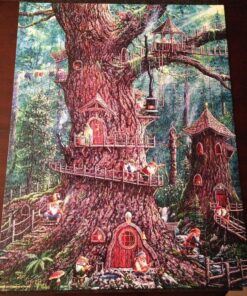 SUNSOUT INC - Forest Gnomes - 1000 pc Large Pieces Jigsaw Puzzle by Artist: Jeff Tift - Finished Size 27" x 35" - MPN# 36510 19 81R4vQEh2YL
