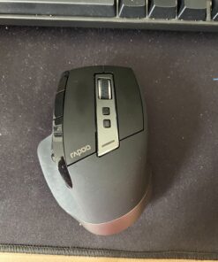 Rapoo Bluetooth Wireless Mouse, 4 Adjustable DPI Rechargeable , Multi-Device (3 Bluetooth+USB) Programmable Ergonomic Mouse with Side Roller, Laser Mouse for Laptop Desktop PC 39 81R4vQWf8mL