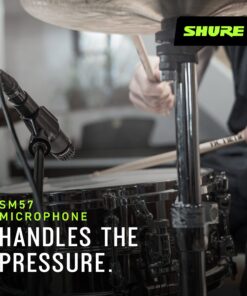 Shure SM57 Dynamic Instrument Mic - Professional Quality and Versatility for Live Performances and Recording - Contoured Frequency Response, Durable, Ideal for Drums, Percussion, Amplifiers (SM57-LC) 25 81R5CSDzWQL