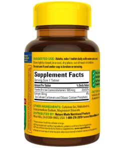 Nature Made Vitamin B12 500 mcg, Dietary Supplement for Energy Metabolism Support, 200 Tablets, 200 Day Supply 200 Count 23 81R6QfhIOSL