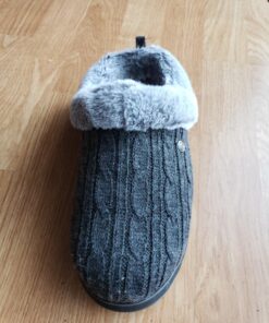 Skechers BOBS Women's Keepsakes - Ice Angel Slipper 6.5 Wide Charcoal 28 81R6Ztlm3YL