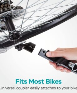 Instep Quick-N-EZ Double Tow Behind Bike Trailer for Toddlers, Kids, Converts to Stroller, Jogger, 2-in-1 Canopy, Universal Bicycle Coupler, Folding Frame, Multiple Colors Orange 26 81R75ARlTwL