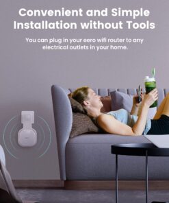 DG-Direct Wall Mount Holder for eero 6 and eero 6+ Router Mesh Wi-Fi System, No Messy Wires, The Outlet Wall Mount Holder for eero 6 Plus, Stand Bracket for eero 6 Extender Space Saving (2 Pcs) 2 Pcs 13 81R7JNKcVVL