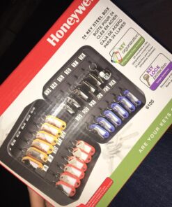 HONEYWELL - 6105 Steel 24 Key Security Box, 0.07-Cubic Feet, Black 17 81R7aB ITEL