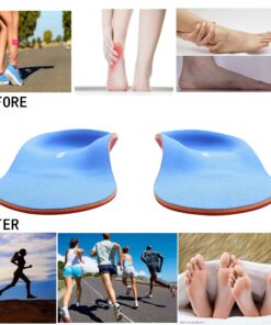Orthotics Insoles/Inserts Arch Supports for Flat Feet/Plantar Fasciitis/Pronation/Feet Pain/Sports for Men and Women Shoes (127-BLUE, US Men(4-4.5)-Women(6-6.5)-9.06"-230MM) 127-blue 13 81R7yjPlasL