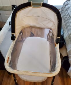 Graco Pack 'n Play Day2Dream Travel Bassinet Playard Features Portable Bassinet Diaper Changer and More (Lo, Lo, W/Fold Flat Bassinet) 43 81R90hFBtL