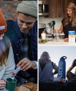 RecoverORS 8 in 1 Electrolyte Powder & Advanced Vitamin C Defense Hydration Pack, Dual Keto Food Friendly & Potassium Supplement Booster, Adult Low Carb Oral Rehydration Solution Drink Mix (4-Pack) 17 81R9438zHAL 1