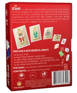 Alternative view of Blue Wasatch Games Rank - A Royally Fun Card Game for Friends and Family Where Someone Can Rise from Beggar and Rule as King