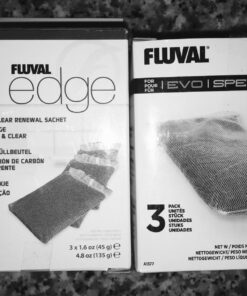 Fluval Spec/Evo/Flex Activated Carbon, Replacement Aquarium Filter Media, 3-Pack, A1377,Black Evo/Spec/Flex 11 81RC9cBMnjL