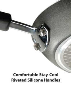 T-fal Ultimate Hard Anodized Nonstick Cookware Set 10 Piece Induction Oven Safe 400F Pots and Pans, Dishwasher Safe Black Titanium Nonstick 10-Piece 13 81RCWXdML4L