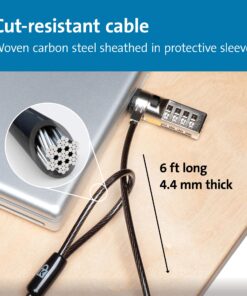 Kensington Combination Cable Lock for Laptops and Other Devices (K64673AM),Black 14 81RDJsuMouL