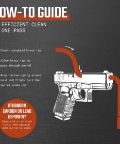 Ultimate Rifle Build Gun Snake - Reusable and Compact Gun Cleaning Rope .223, .22, 5.56mm 17 81REO5D5wiL