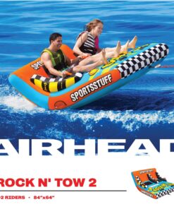 Sportsstuff Rock N' Tow, Towable Tube for Boating with 1, 2, and 3 rider Options 1-2 Rider 8 81RF6MO6r4L