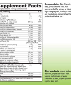 Nature's Way Alive! Garden Goodness Men's Multivitamin, One Serving of Veggies and Fruits**, High Potency B-Vitamins, 60 Tablets 15 81RFSm9dbLL